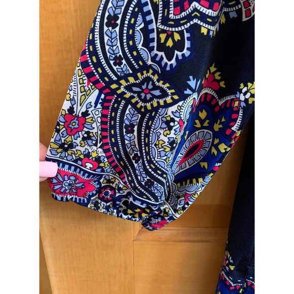 NWOT, Melissa Paige Women's Oversized XS Cold Shoulder 3/4 Sleeve Tunic - Picture 5 of 11